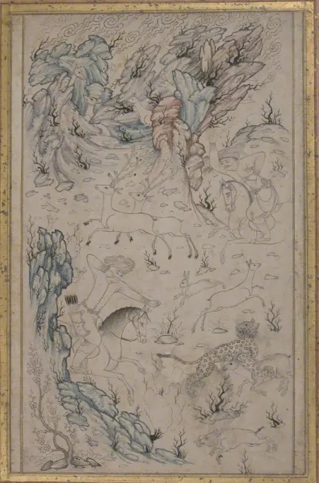 Framed Print : Hunting Scene, late 16th century. Creator: Unknown Framed Print : Hunting Scene, late 16th century. Creator: Unknown