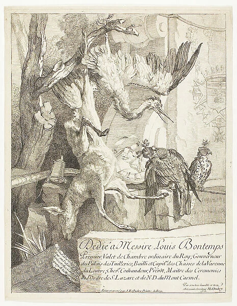 Four Hunting Subjects, No. 1, 1725. Creator: Jean-Baptiste Oudry