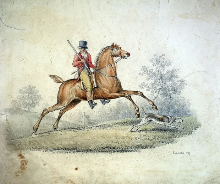 Framed Print : Huntsman, 1789. Creator: Samuel Alken Framed Print : Huntsman, 1789. Creator: Samuel Alken