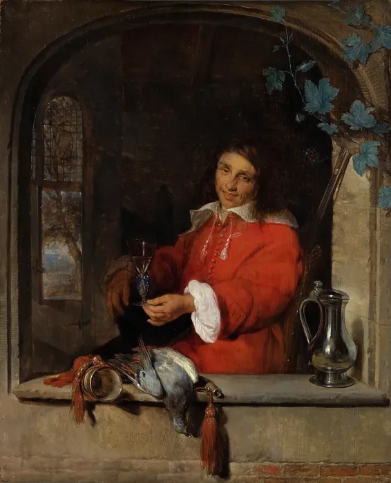 Framed Print : The Huntsman. Creator: Gabriel Metsu Framed Print : The Huntsman. Creator: Gabriel Metsu