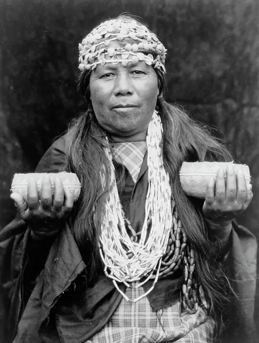 Framed Print : Hupa female shaman, c1923. Creator: Edward Sheriff Curtis Framed Print : Hupa female shaman, c1923. Creator: Edward Sheriff Curtis