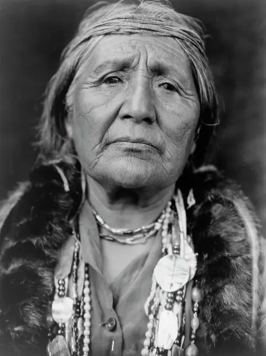 Framed Print : Hupa woman, c1923. Creator: Edward Sheriff Curtis Framed Print : Hupa woman, c1923. Creator: Edward Sheriff Curtis