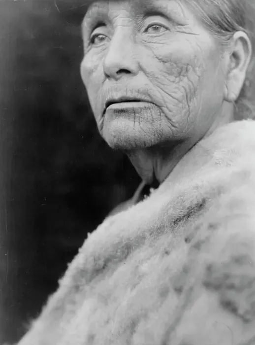 Framed Print : Hupa woman, c1923. Creator: Edward Sheriff Curtis Framed Print : Hupa woman, c1923. Creator: Edward Sheriff Curtis
