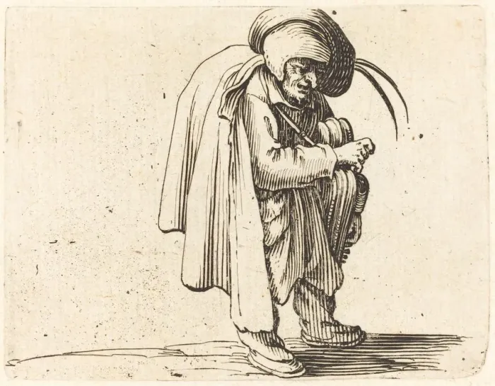 Framed Print : The Hurdy-Gurdy Player, c. 1622. Creator: Jacques Callot Framed Print : The Hurdy-Gurdy Player, c. 1622. Creator: Jacques Callot