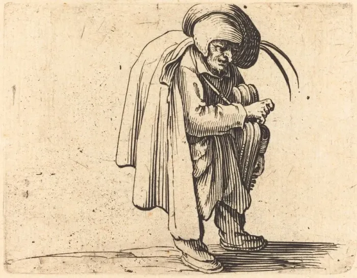 Framed Print : The Hurdy-Gurdy Player, c. 1622. Creator: Jacques Callot Framed Print : The Hurdy-Gurdy Player, c. 1622. Creator: Jacques Callot