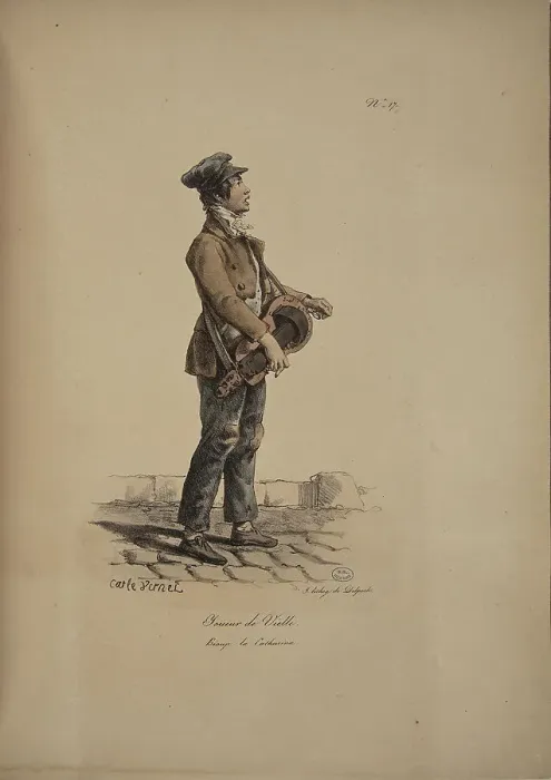 Framed Print : Hurdy-Gurdy player. From the Series Cris de Paris (The Cries of Paris), 1815. Creator: Vernet, Carle (1758-1836). Hurdy-Gurdy player. From the Series Cris de Paris (The Cries of Paris), 1815. Creator: Vernet, Carle (1758-1836) Framed Print : Hurdy-Gurdy player. From the Series Cris de Paris (The Cries of Paris), 1815. Creator: Vernet, Carle (1758-1836). Hurdy-Gurdy player. From the Series Cris de Paris (The Cries of Paris), 1815. Creator: Vernet, Carle (1758-1836)