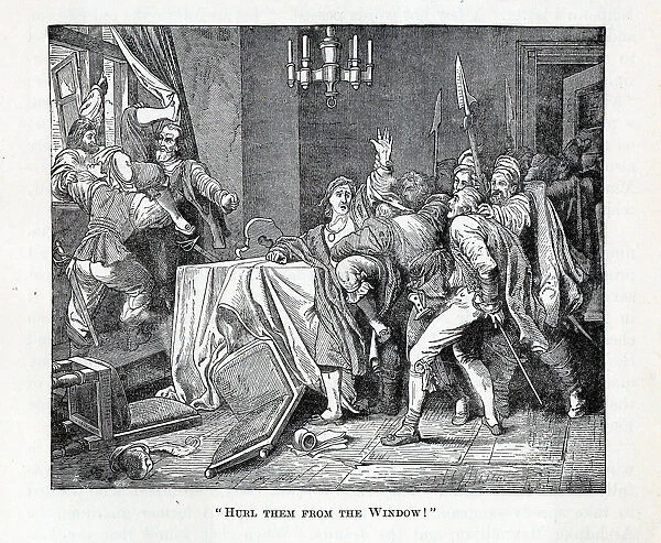 Hurl Them From the Window!, 1882. Artist: Anonymous