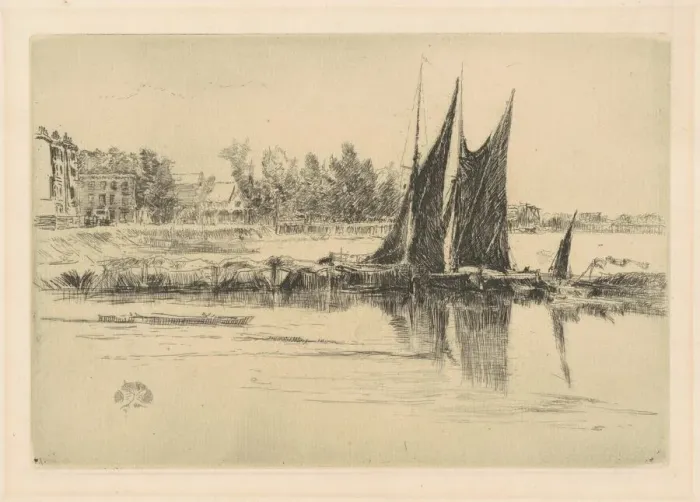 Framed Print : Hurlingham, 1879. Creator: James Abbott McNeill Whistler Framed Print : Hurlingham, 1879. Creator: James Abbott McNeill Whistler