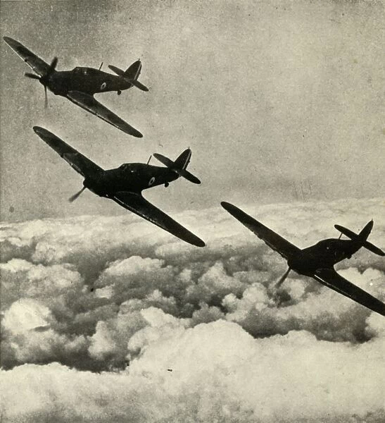 Hurricanes Over France, 1939-1940, (1941). Creator: Unknown