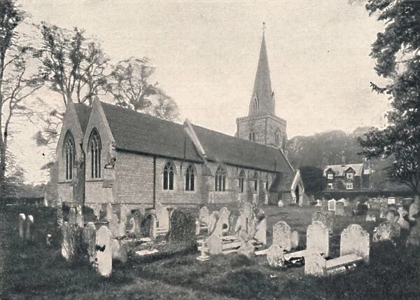 Hursley Church and Rectory, 1904