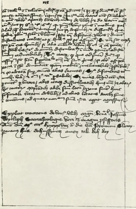 Framed Print : Hus transcript of Wycliffes treatise, early 15th century, (1947). Creator: Unknown Framed Print : Hus transcript of Wycliffes treatise, early 15th century, (1947). Creator: Unknown