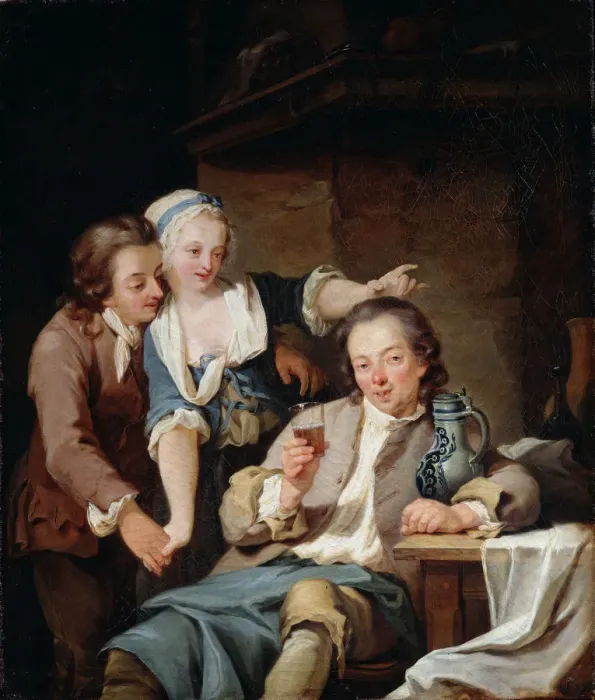 Framed Print : A Husband Deceived (Wine and Love), 1765 Framed Print : A Husband Deceived (Wine and Love), 1765