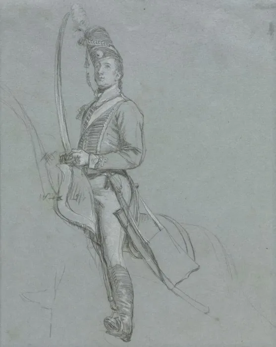 Framed Print : A Hussar Officer on Horseback, 1812. Creator: John Singleton Copley (American, 1738-1815) Framed Print : A Hussar Officer on Horseback, 1812. Creator: John Singleton Copley (American, 1738-1815)