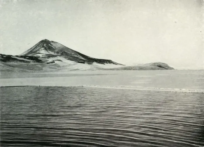 Framed Print : Hut Point and Observation Hill, c1910-1913, (1913). Artist: Herbert Ponting Framed Print : Hut Point and Observation Hill, c1910-1913, (1913). Artist: Herbert Ponting