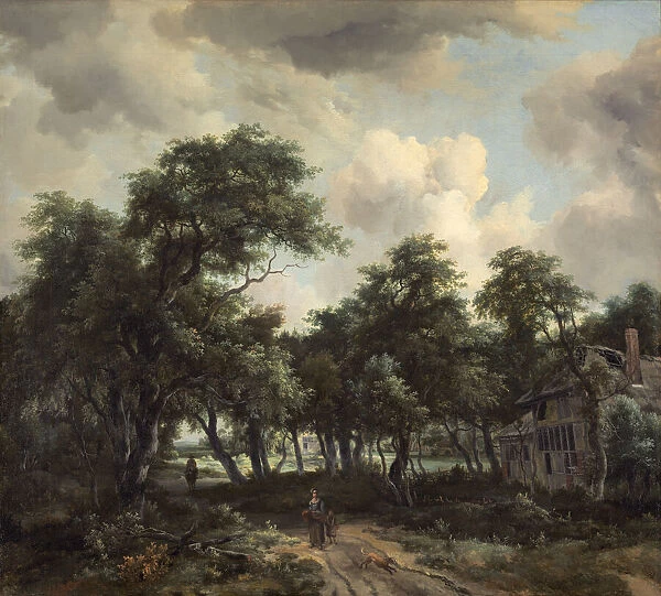 Hut among Trees, c. 1664. Creator: Meindert Hobbema