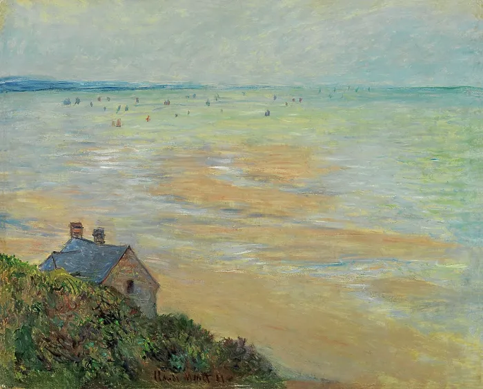 Framed Print : The Hut in Trouville, Low Tide, 1881. Creator: Monet, Claude (1840-1926) Framed Print : The Hut in Trouville, Low Tide, 1881. Creator: Monet, Claude (1840-1926)
