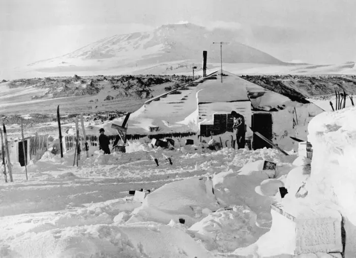 Framed Print : The Hut After The Winter, c1911, (1913). Artist: Herbert Ponting Framed Print : The Hut After The Winter, c1911, (1913). Artist: Herbert Ponting