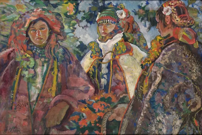 Framed Print : Hutsul wedding, 1924. Creator: Kazimierz Sichulski Framed Print : Hutsul wedding, 1924. Creator: Kazimierz Sichulski