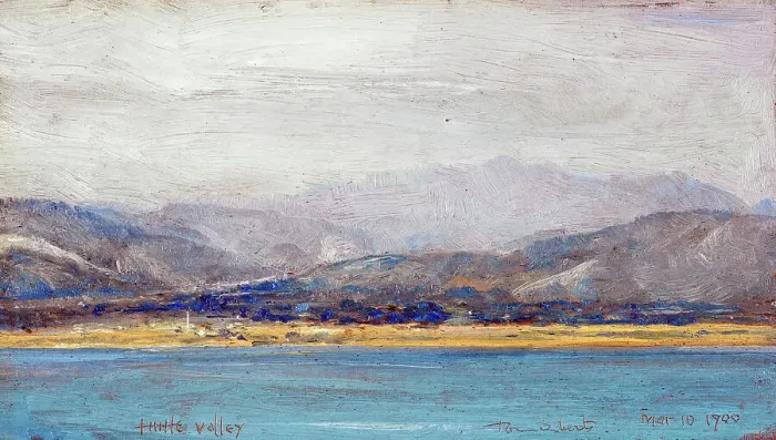 Framed Print : Hutt Valley, 1900. Creator: Thomas William Roberts Framed Print : Hutt Valley, 1900. Creator: Thomas William Roberts