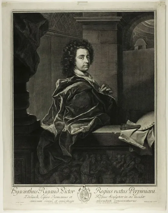 Framed Print : Hyacinthe Rigaud, 1698. Creator: Gerard Edelinck Framed Print : Hyacinthe Rigaud, 1698. Creator: Gerard Edelinck
