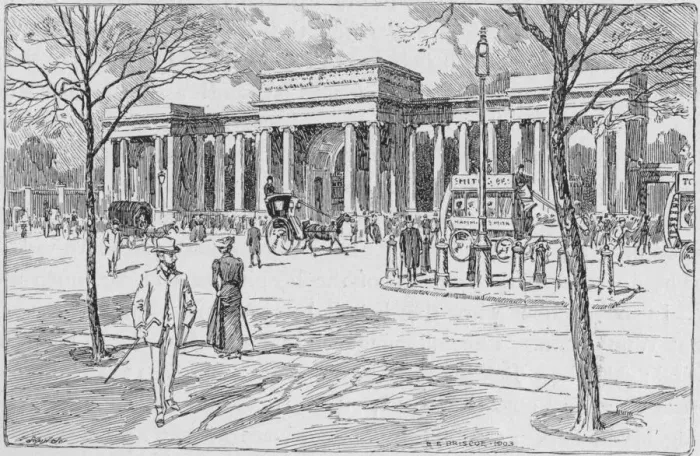 Framed Print : Hyde Park Corner, London, 1903 (1911) Framed Print : Hyde Park Corner, London, 1903 (1911)