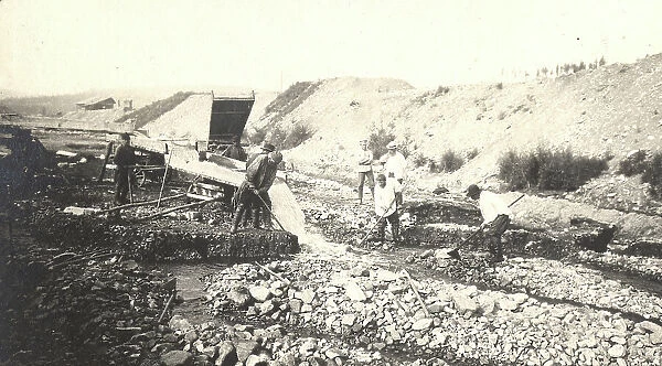 Hydraulic development of the Strelochny mine - Rock enrichment. 1909. Creator: Vladimir Ivanovich Fedorov