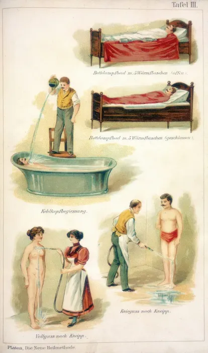Framed Print : Hydrotherapy treatments, c1902 Framed Print : Hydrotherapy treatments, c1902