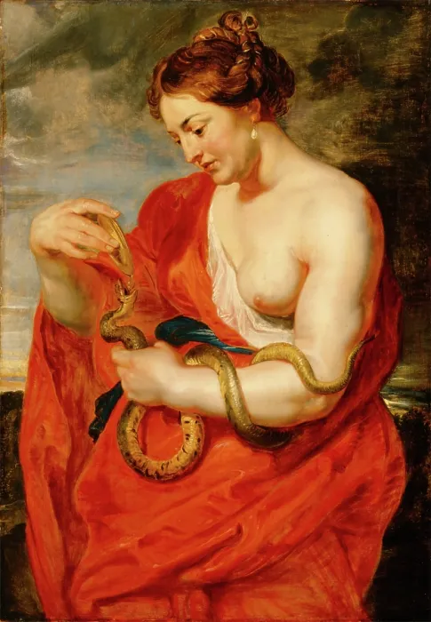 Framed Print : Hygeia, Goddess of Health, c1615. Creator: Peter Paul Rubens Framed Print : Hygeia, Goddess of Health, c1615. Creator: Peter Paul Rubens