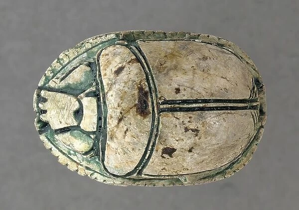 Hyksos Scarab with Foreign King's Name (image 2 of 2), 13th-16th Dynasties (1786-1569 B.C.). Creator: Unknown
