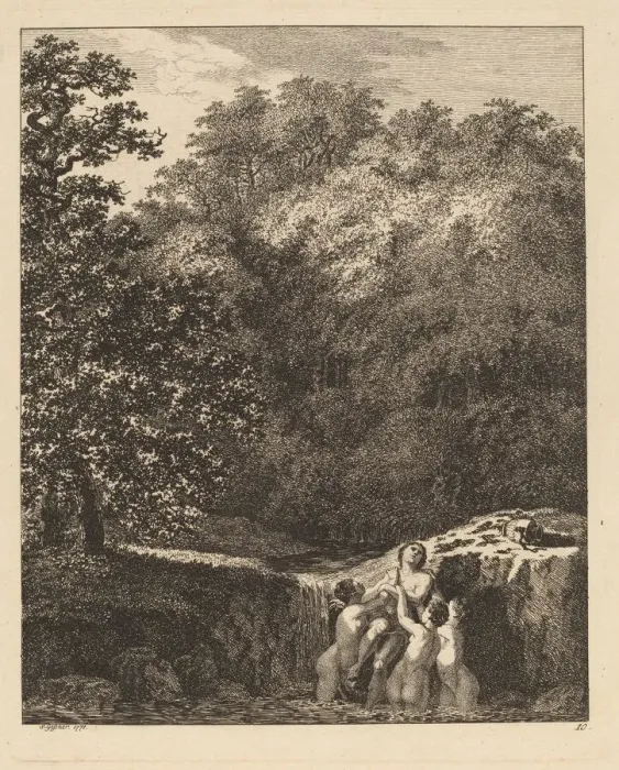 Framed Print : Hylas and the Nymphs, 1771. Creator: Salomon Gessner Framed Print : Hylas and the Nymphs, 1771. Creator: Salomon Gessner