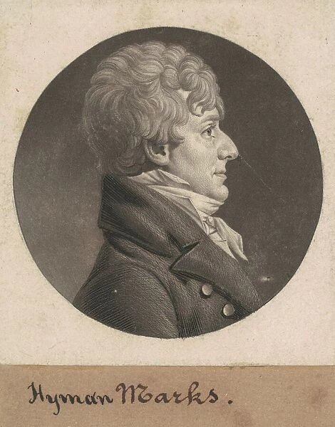 Hyman Marks, 1805. Creator: Charles Balthazar Julien Fevret de Saint-Memin