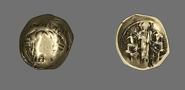Hyperpyron (Coin) of Andronicus II Palaeologus and Michael IX, 1282-1328. Creator: Unknown