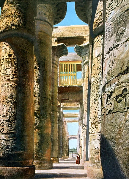 Hypostyle Hall, Karnak Temple complex, Luxor, Egypt, 20th Century