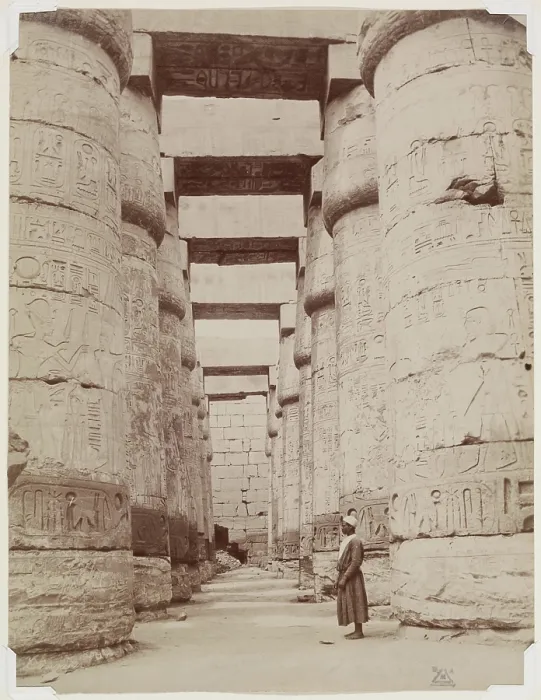 Framed Print : Hypostyle Hall, Temple of Karnak. Luxor, East Bank, 19th century. Creator: Zangaki Framed Print : Hypostyle Hall, Temple of Karnak. Luxor, East Bank, 19th century. Creator: Zangaki