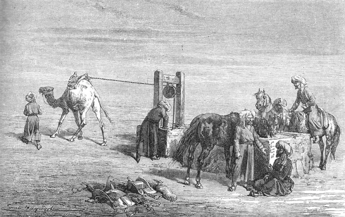 Framed Print : A Well in the Hyrcanian desert; The Hyrcanian Desert, 1875. Creator: Armin Vambery