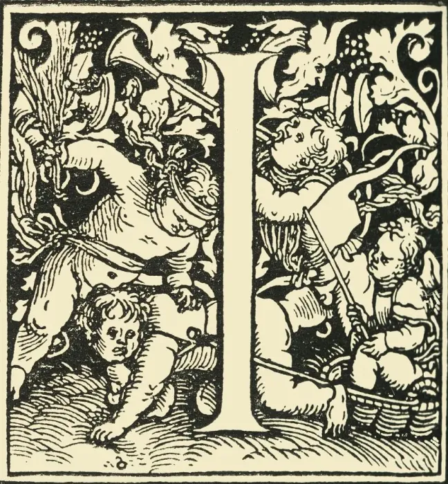Framed Print : I - An Alphabet by Hans Weiditz, c1520-1521, (1908). Creator: Hans Weiditz Framed Print : I - An Alphabet by Hans Weiditz, c1520-1521, (1908). Creator: Hans Weiditz