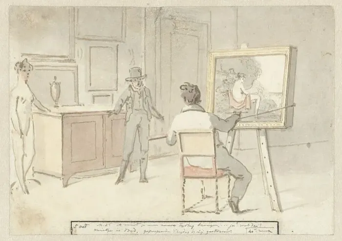 Framed Print : I must bring you heavy tidings (diary, October 5), 1805-1808. Creator: Christiaan Andriessen Framed Print : I must bring you heavy tidings (diary, October 5), 1805-1808. Creator: Christiaan Andriessen
