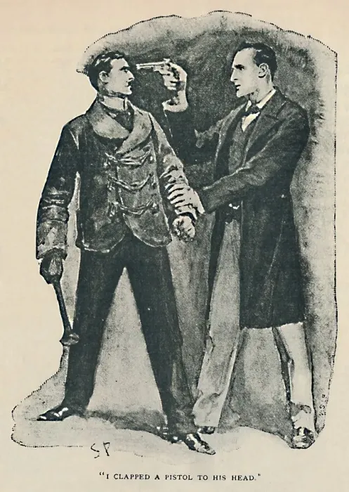 Framed Print : I Clapped A Pistol To His Head, 1892. Artist: Sidney E Paget