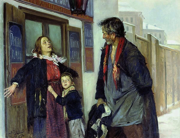 I don t let in!, 1892. Artist: Makovsky, Vladimir Yegorovich (1846-1920)