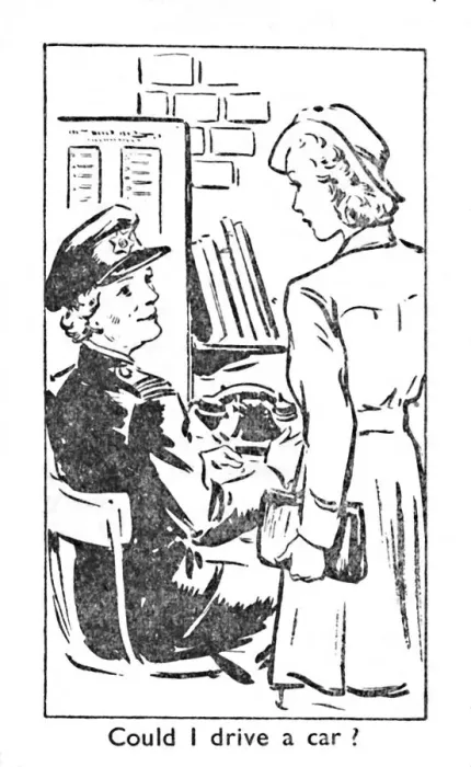 Framed Print : Could I drive a car?, 1940 Framed Print : Could I drive a car?, 1940