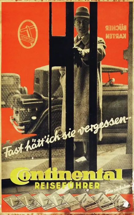 Framed Print : I almost forgot: the Continental Travel Guides, 1930s. Creator: Anonymous Framed Print : I almost forgot: the Continental Travel Guides, 1930s. Creator: Anonymous
