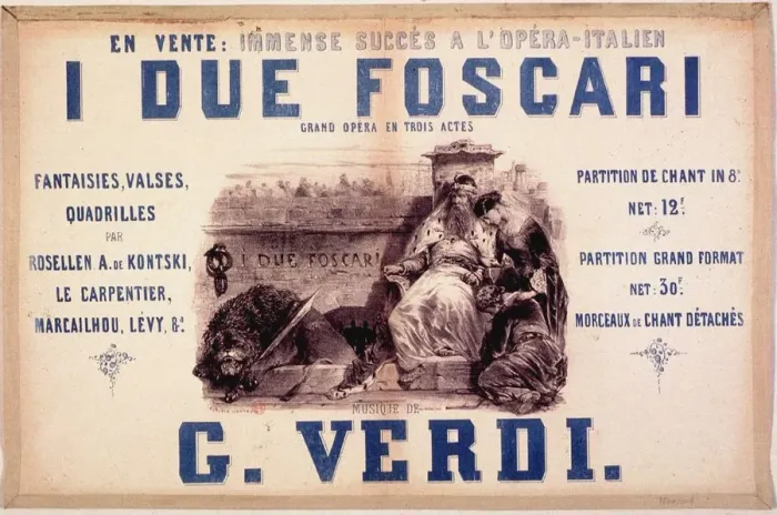 Framed Print : I due Foscari (The Two Foscari). Opera in three acts by Giuseppe Verdi, Paris, 1870-1875 Framed Print : I due Foscari (The Two Foscari). Opera in three acts by Giuseppe Verdi, Paris, 1870-1875
