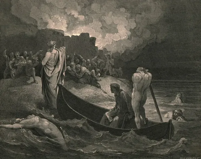 Framed Print : I could not hear what terms he offer d them, c1890. Creator: Gustave Doré Framed Print : I could not hear what terms he offer d them, c1890. Creator: Gustave Doré