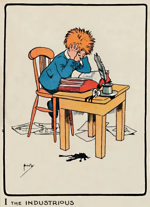 Framed Print : I the Industrious, 1903. Artist: John Hassall Framed Print : I the Industrious, 1903. Artist: John Hassall