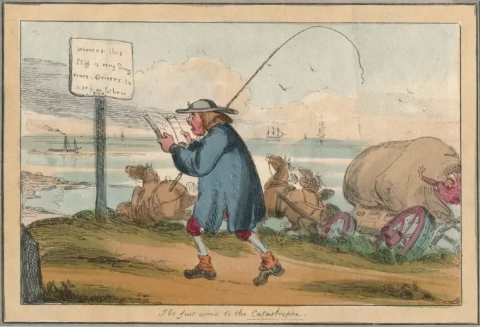 Framed Print : I be just com d to the Catastrophe, early 19th century? Creator: Unknown Framed Print : I be just com d to the Catastrophe, early 19th century? Creator: Unknown