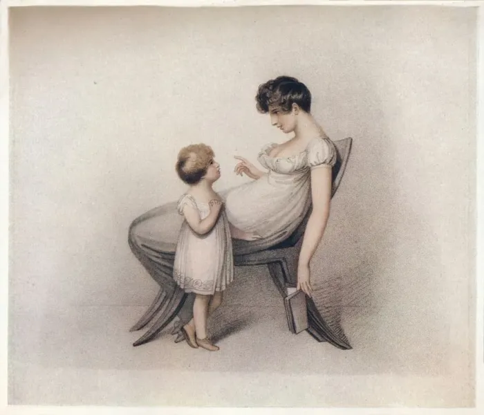 Framed Print : I Could Not Learn My Book Mama, c1810. Artist: Adam Buck Framed Print : I Could Not Learn My Book Mama, c1810. Artist: Adam Buck