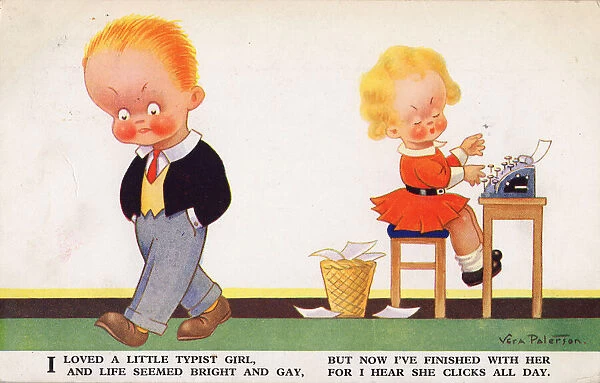 I loved a little typist girl, 1935. Creator: Vera Paterson