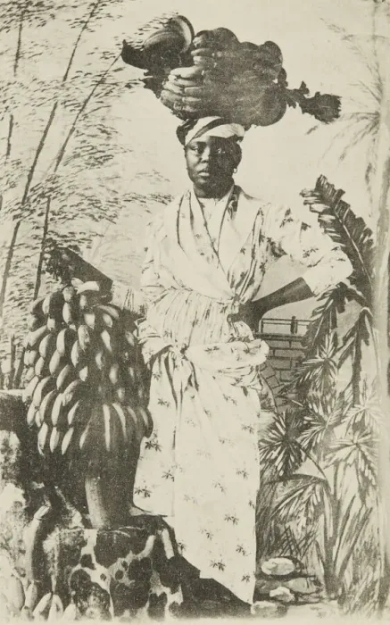 Framed Print : I. - Marchande de bananes aux Antilles, ca. 1910. Creator: Unknown Framed Print : I. - Marchande de bananes aux Antilles, ca. 1910. Creator: Unknown
