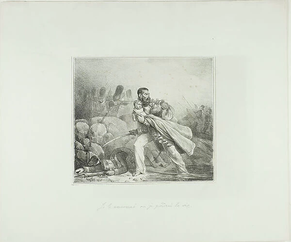 I Will Save Him or Perish, 1825. Creator: Auguste Raffet