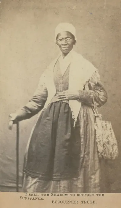 Framed Print : I sell the shadow to support the substance, Sojourner Truth, 1864. Creator: Unknown Framed Print : I sell the shadow to support the substance, Sojourner Truth, 1864. Creator: Unknown